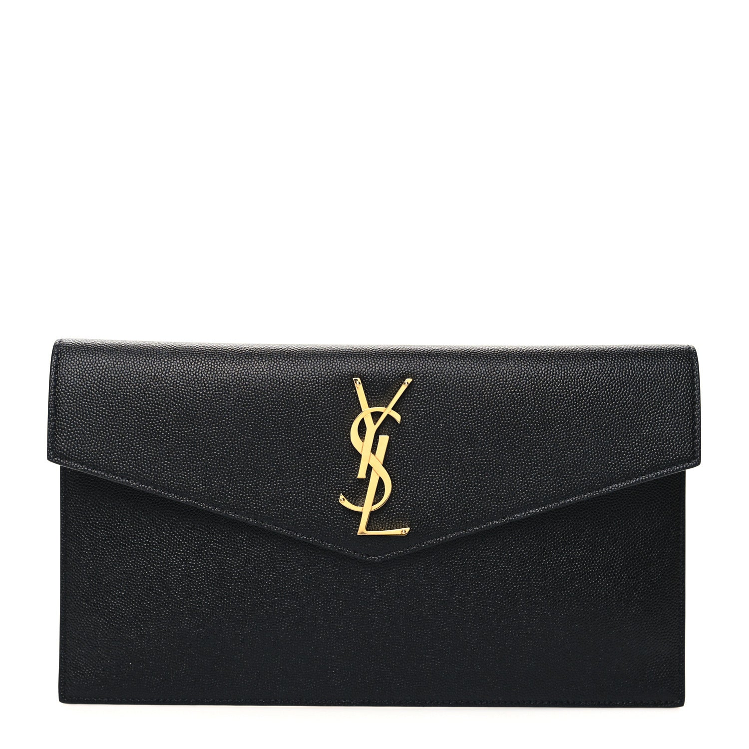 Saint Laurent Grain De Poudre Uptown Pouch Black 1 of 10