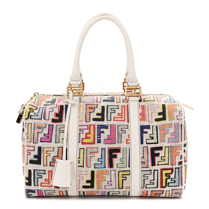 Fendi Zucca Spalmati Vitello FF Multicolor Forever Boston Multicolor White 1 of 15