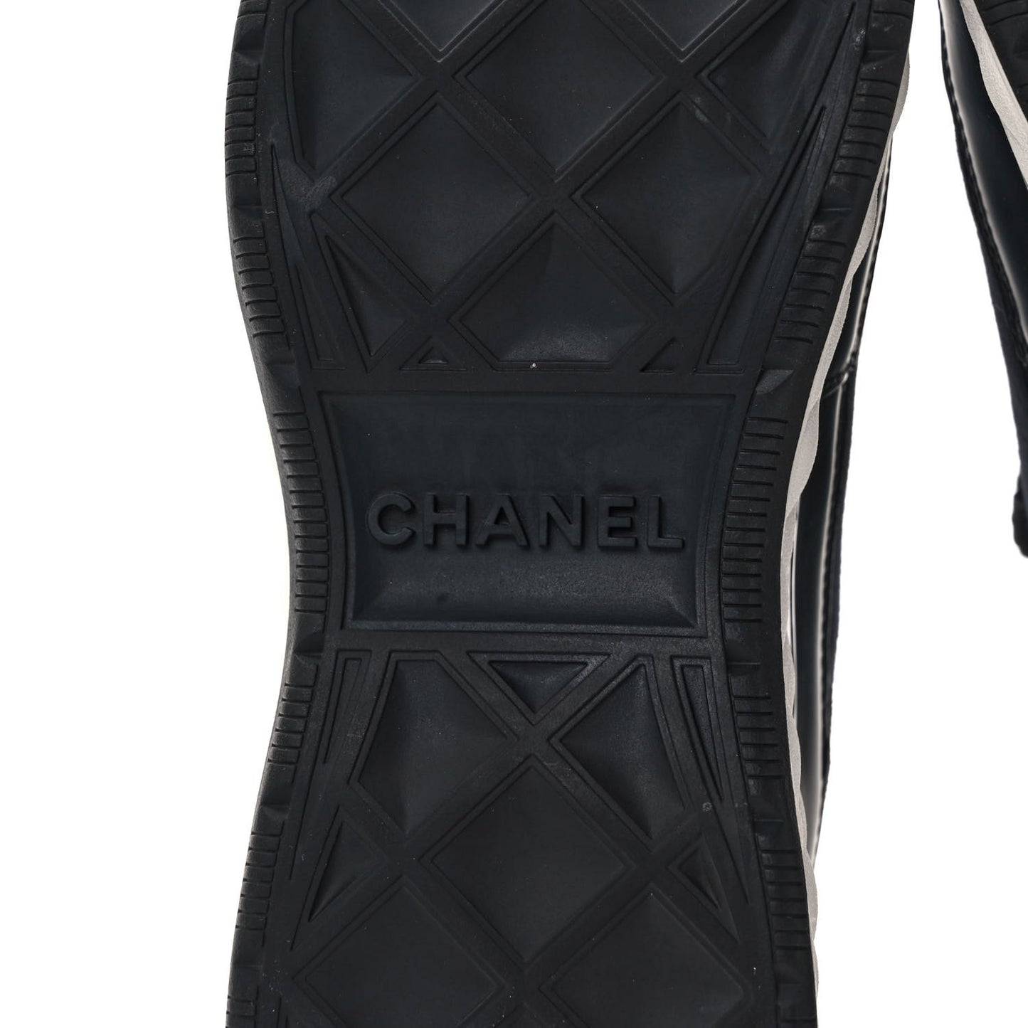 Velvet Calfskin Mixed Fibers CC Sneakers 38 Black
