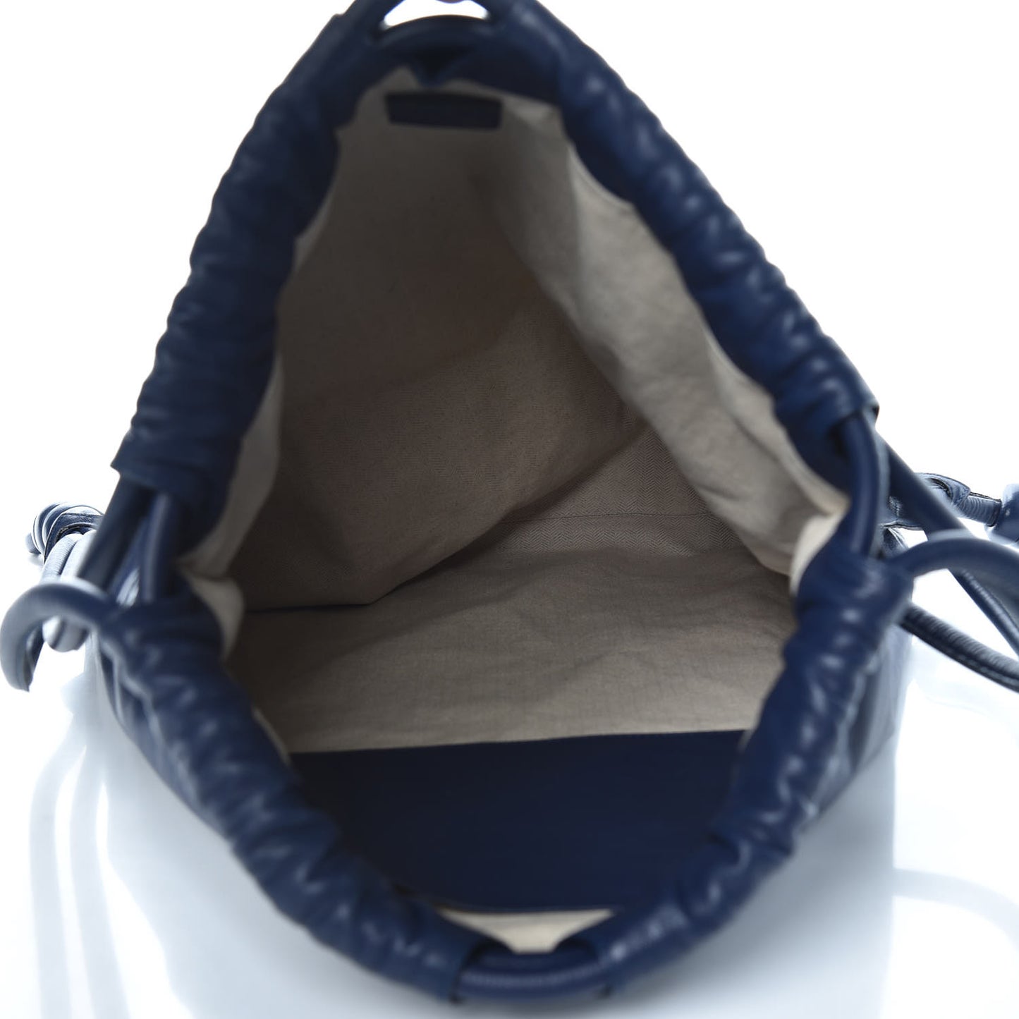 Calfskin Yago Knot Bag Navy