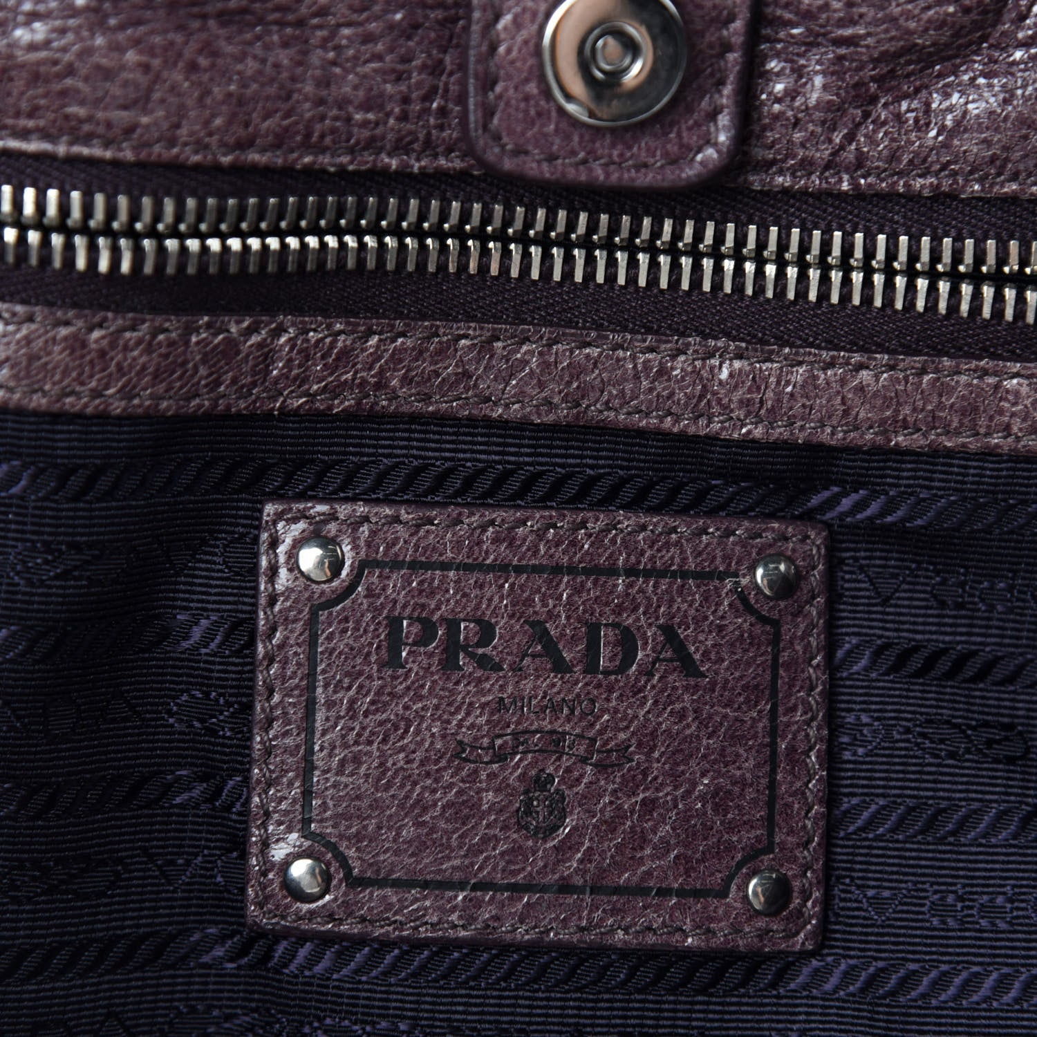Prada Cervo Lux Chain Hobo Brown 9 of 12