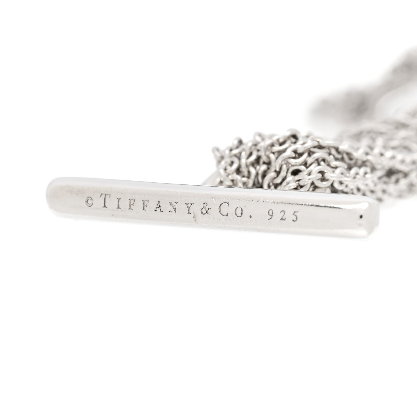 Sterling Silver Open Heart Multi Strand Bracelet