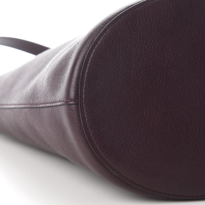 Mansur Gavriel Pebbled Calfskin Zip Bucket Bag Eggplant 7 of 8