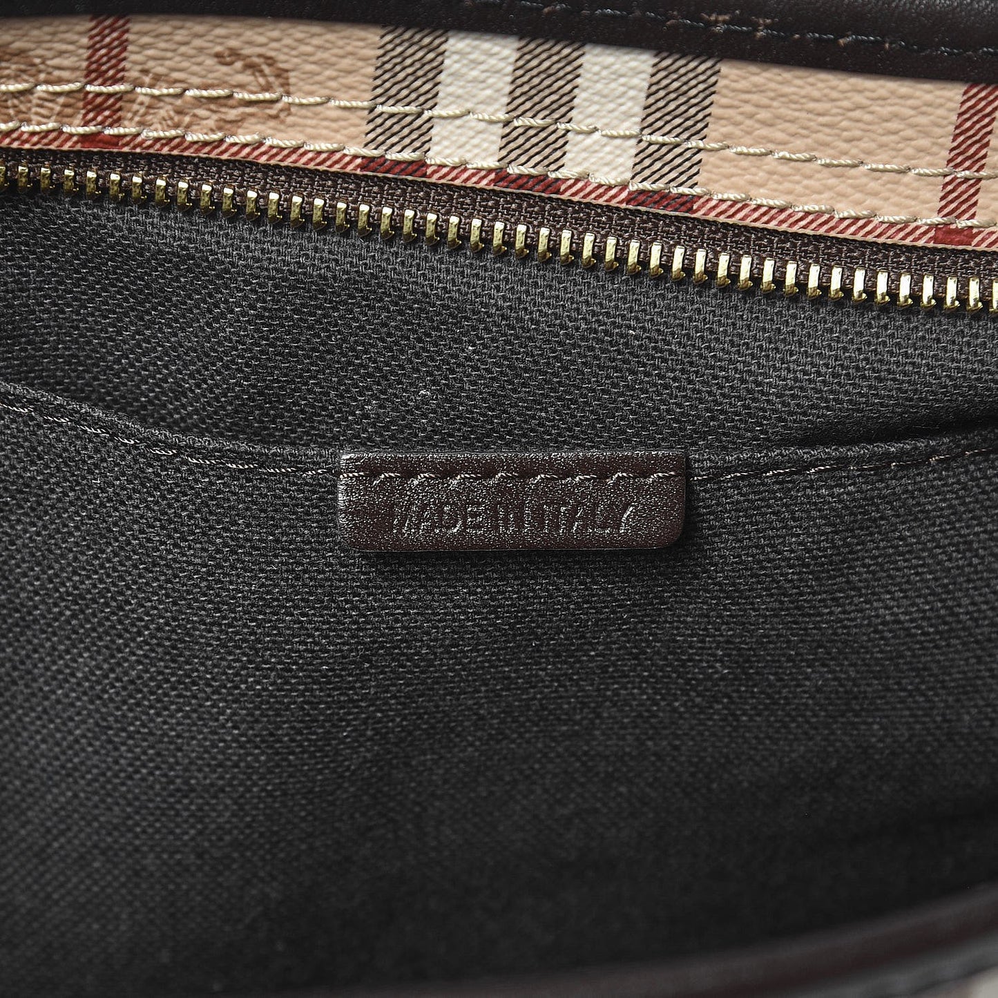 Haymarket Check Medium Regent Tote Chocolate