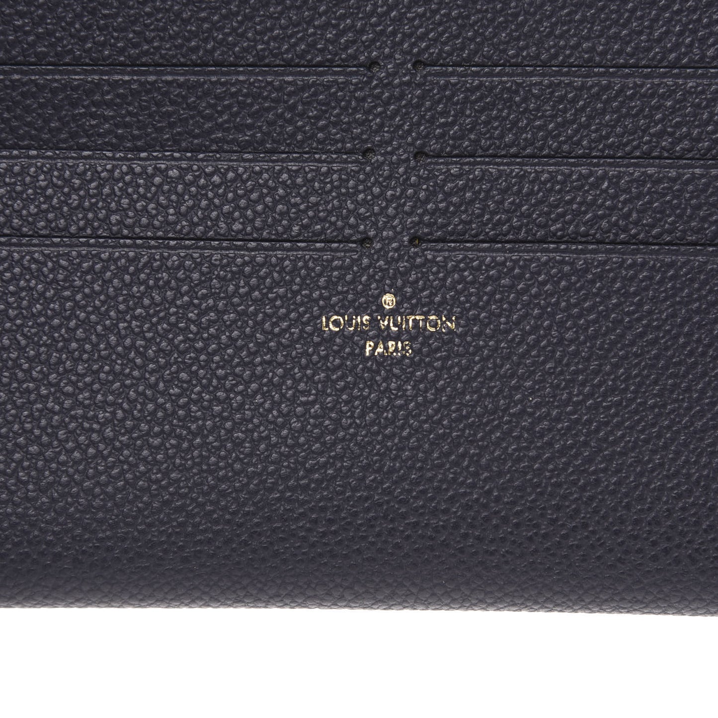 Calfskin Felicie Chain Wallet Card Holder Insert Marine Rouge