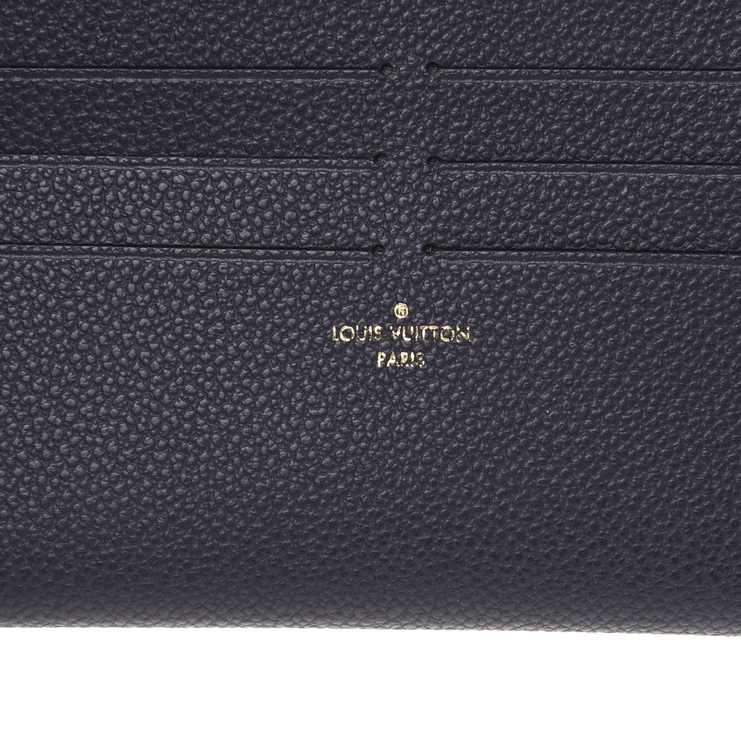Louis Vuitton Calfskin Felicie Chain Wallet Card Holder Insert Marine Rouge 6 of 6