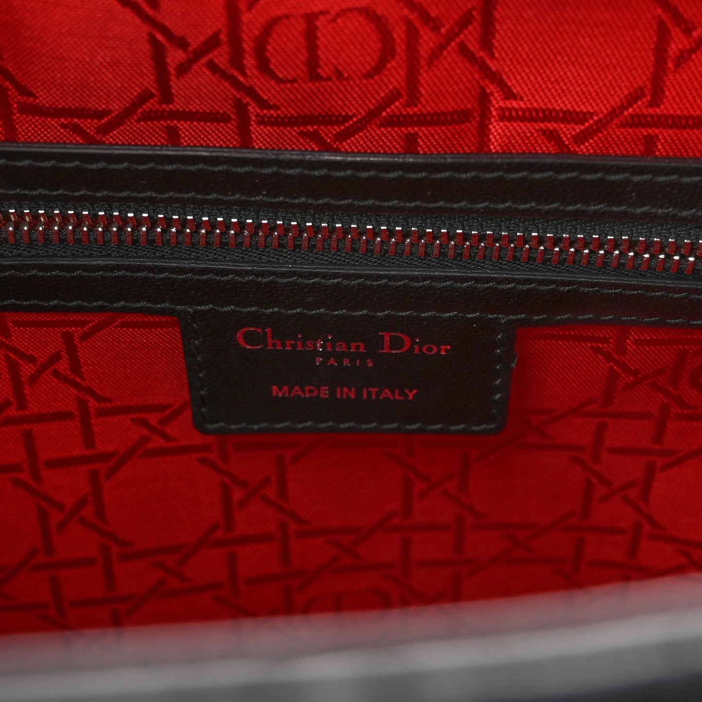 Lambskin Cannage Large Lady Dior Black
