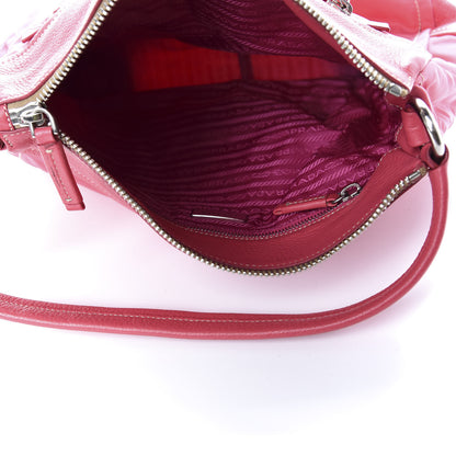 Prada Nylon Vitello Daino Hobo Fuxia 5 of 10