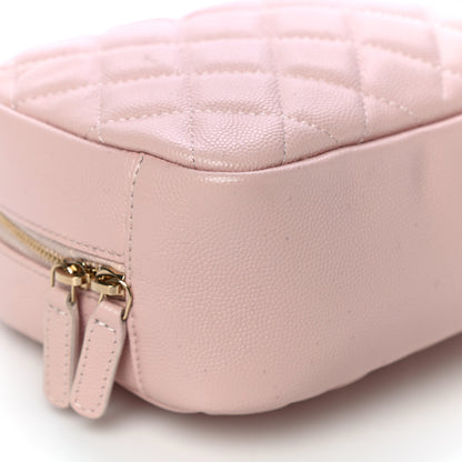Chanel Caviar Quilted Medium Curvy Pouch Cosmetic Case Light Pink 5 of 10