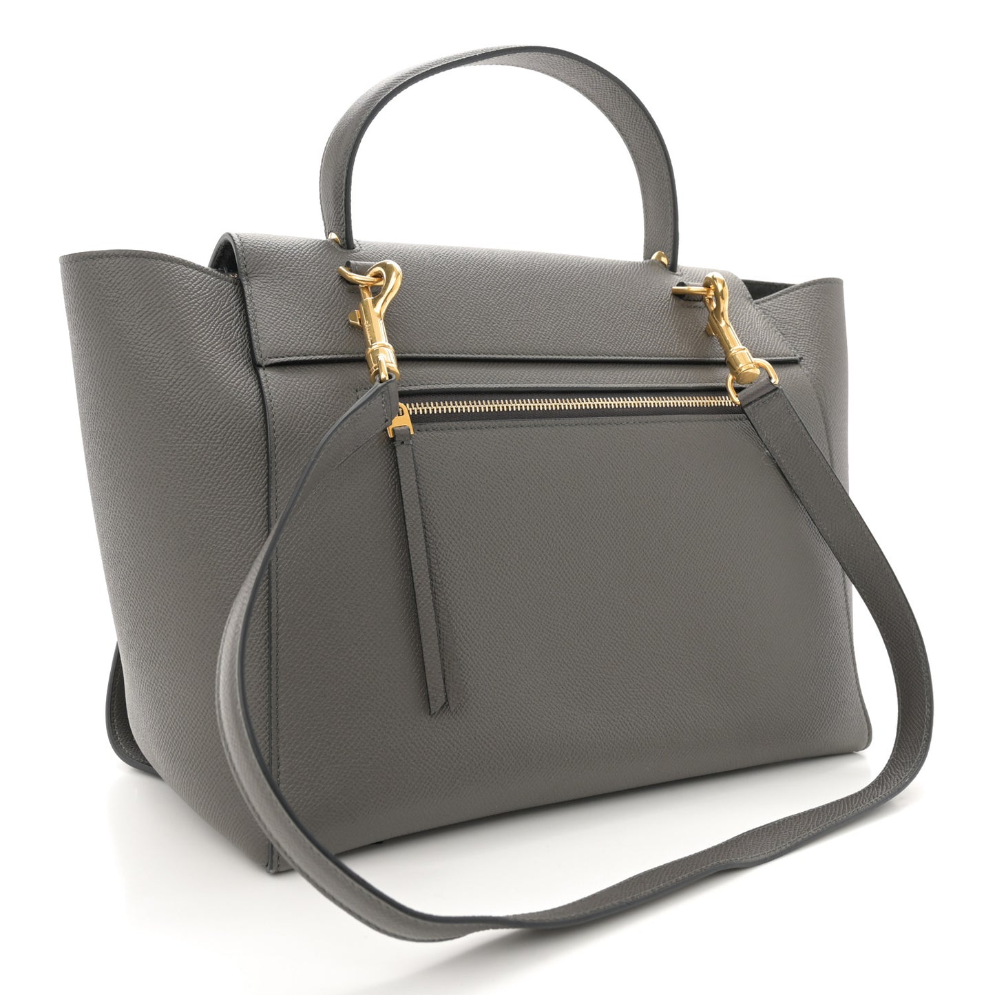 Grained Calfskin Mini Belt Bag Grey