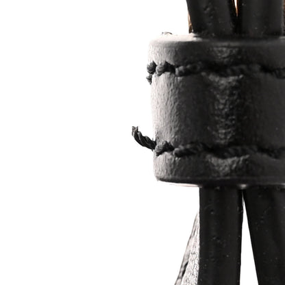 Versace Calfskin Cotton Floral Printed La Medusa Book Tote Black Water Lily 10 of 13