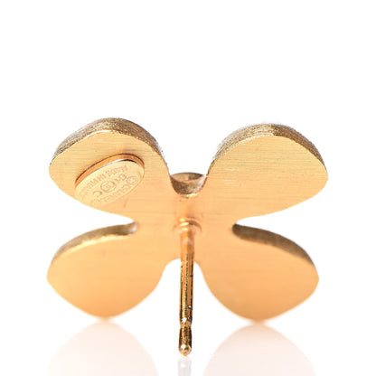 Chanel CC Cross Earrings Gold 4 of 6