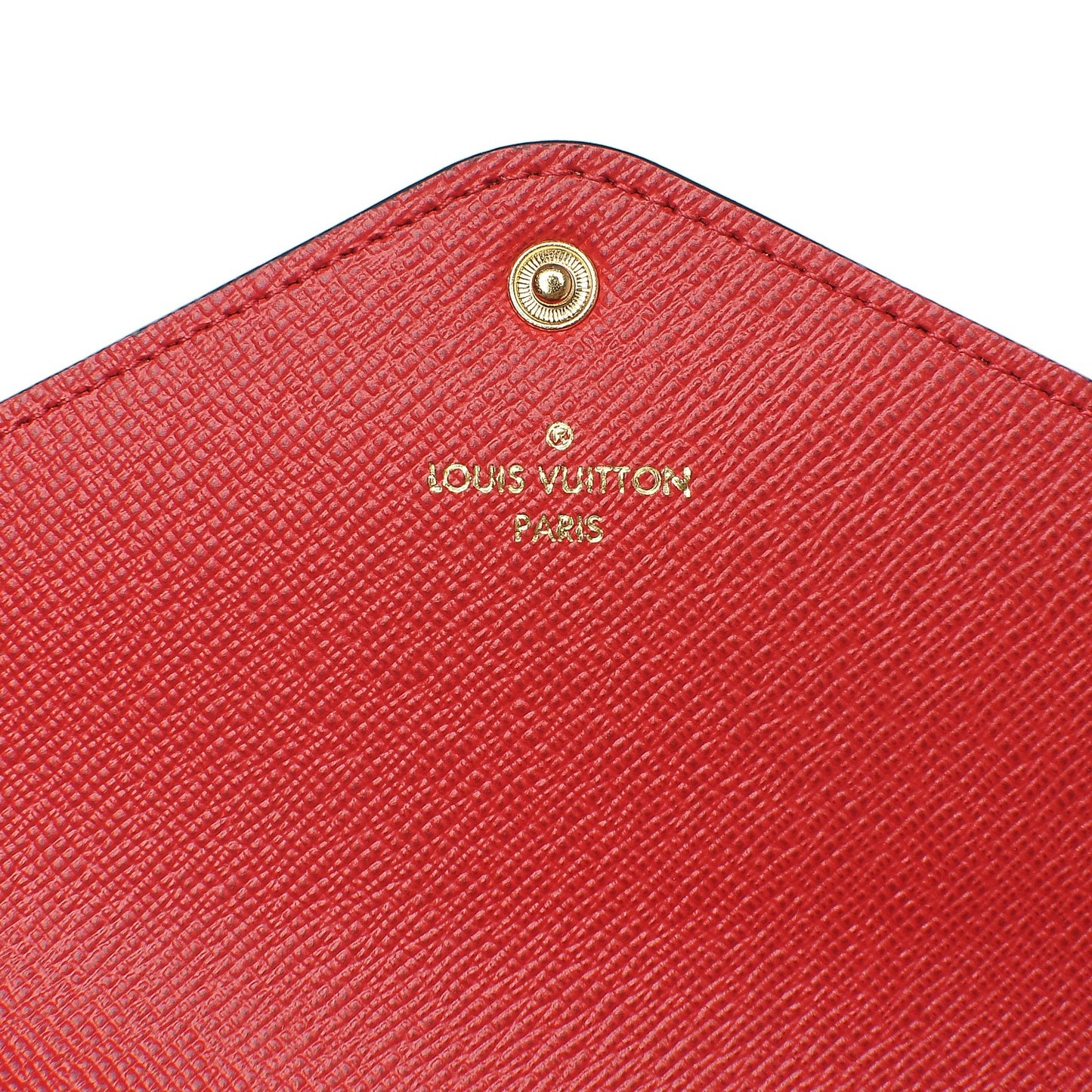 Damier Ebene Josephine Wallet Red