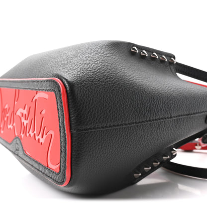 Christian Louboutin Calfskin Spiked Mini Cabarock Shopper Tote Black 9 of 9
