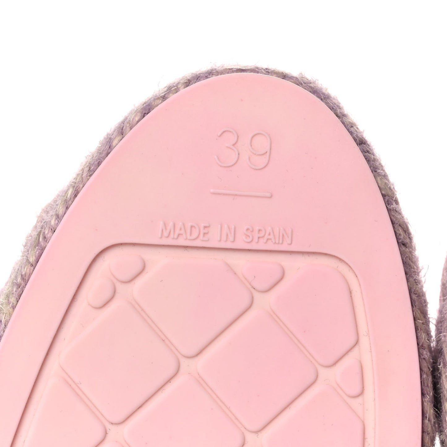 Lambskin CC Espadrilles 39 Light Pink