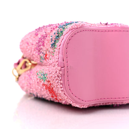 Louis Vuitton Embroidered Satin Calfskin Capushell Mini Rose 7 of 8