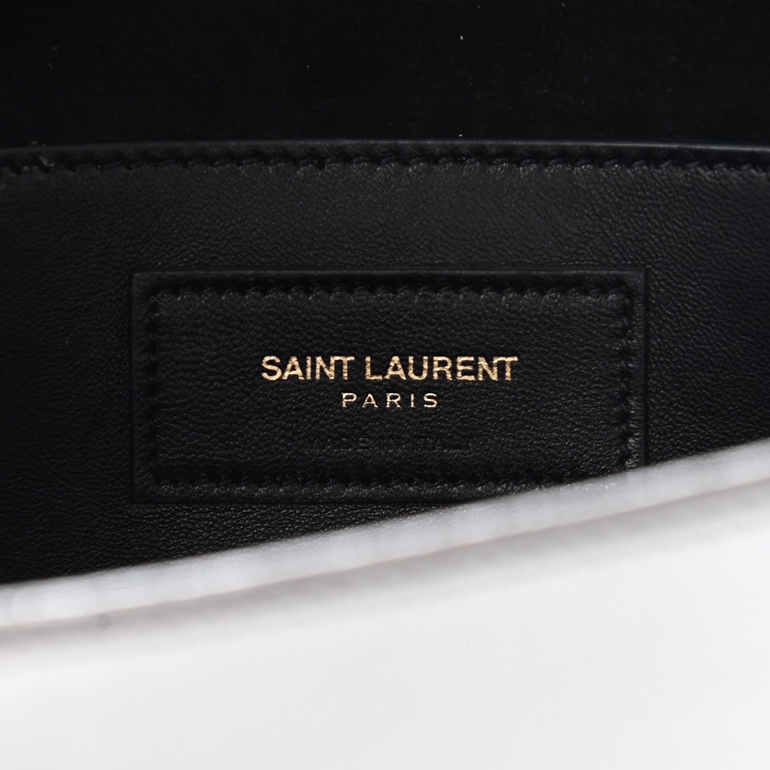 Saint Laurent Textured Metallic Calfskin Classic Monogram Cassandre Clutch Silver 5 of 11