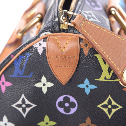 Louis Vuitton Monogram Multicolor Speedy 30 Black 6 of 15