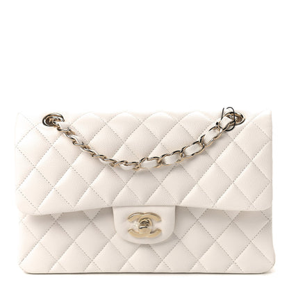 Chanel Caviar Quilted Small Double Flap White 1 of 9