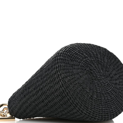 Chloe X MIFUKO Raffia Calfskin Mini Chain Basket Black 8 of 9