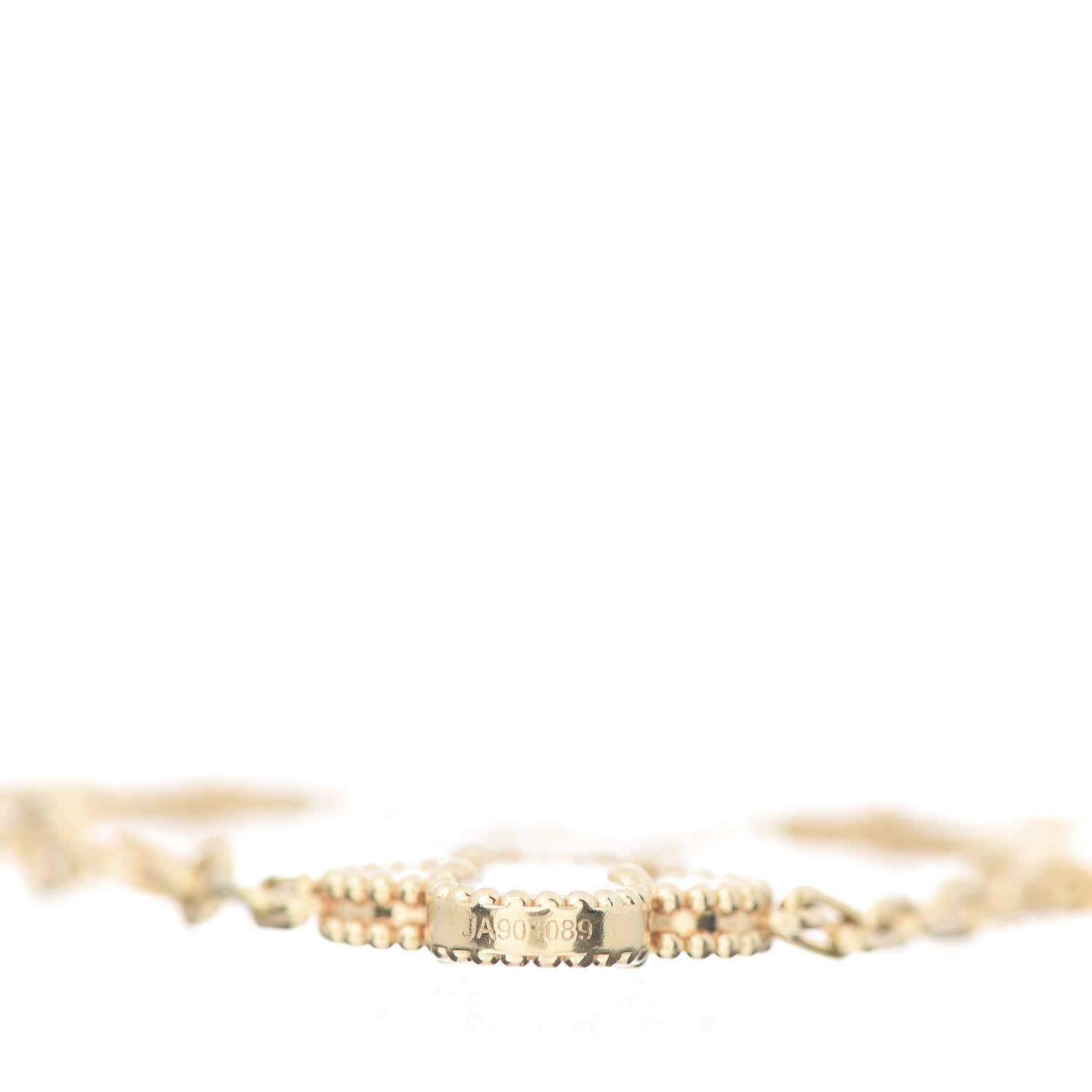 Van Cleef & Arpels 18K Yellow Gold Mother of Pearl 5 Motifs Vintage Alhambra Bracelet 6 of 7