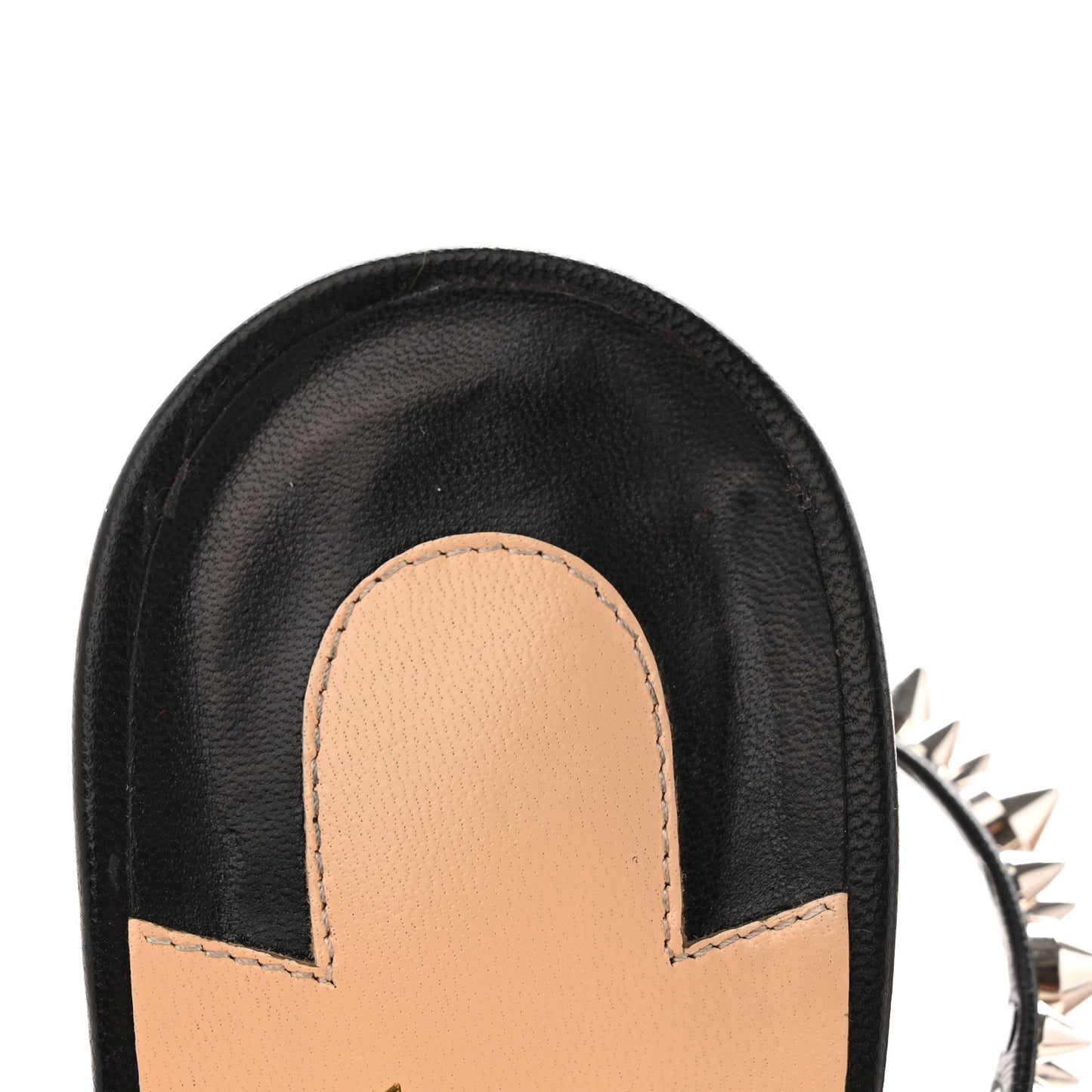 Nappa Spike Mafaldina 100 Sandals 39.5 Black