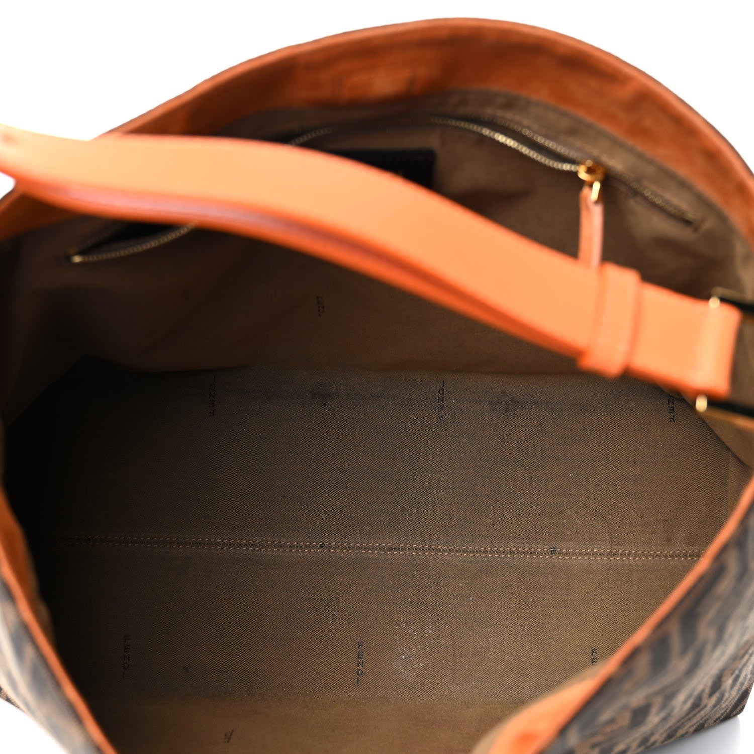 Fendi Zucca Large Hobo Tobacco Orange 7 of 19