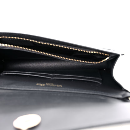 Christian Dior Patent Micro-Cannage Diorama Wallet on Chain Pouch White 5 of 10