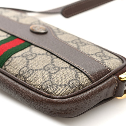 Gucci GG Supreme Monogram Web Mini Ophidia GG Bag Brown 10 of 10