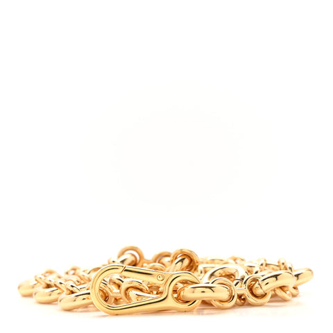 Brass Anagram Donut Chain Shoulder Strap Gold