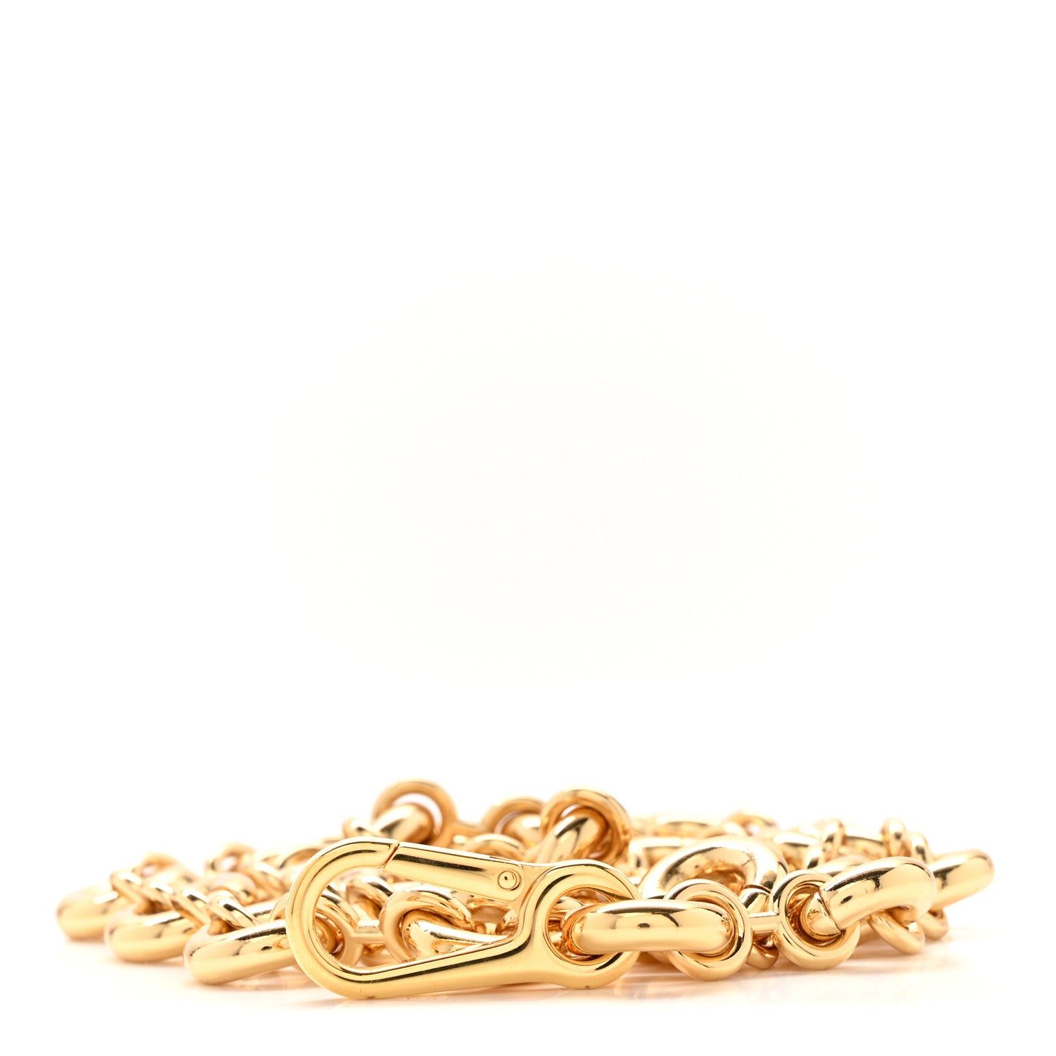 Loewe Brass Anagram Donut Chain Shoulder Strap Gold 1 of 3