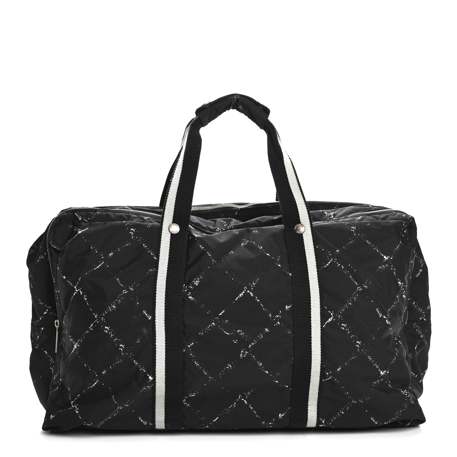 Chanel Nylon Large Travel Duffle Bag Black 1 of 12