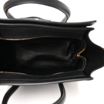 Celine Smooth Calfskin Nano Luggage Black 5 of 11