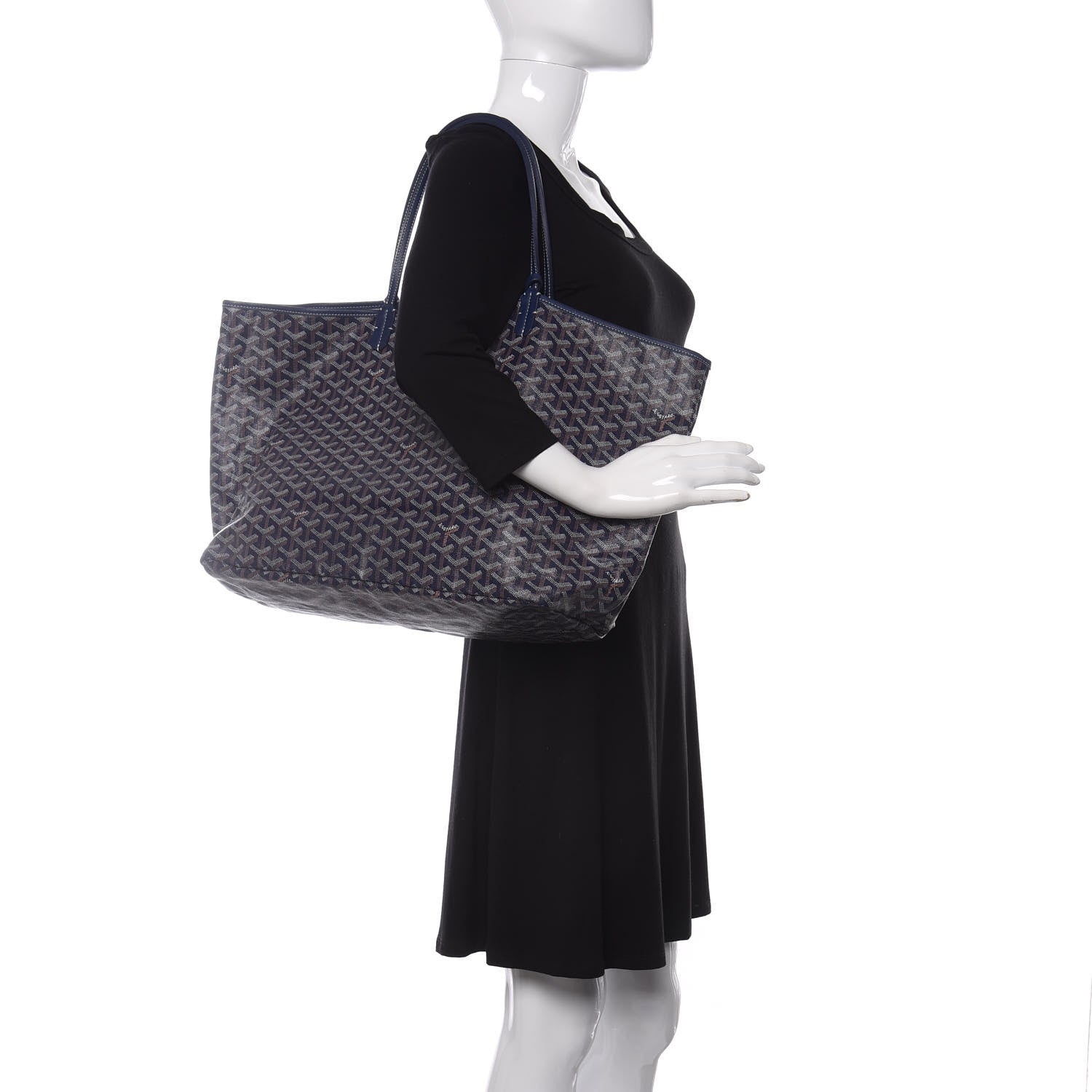 Goyard Goyardine Saint Louis GM Navy 2 of 9
