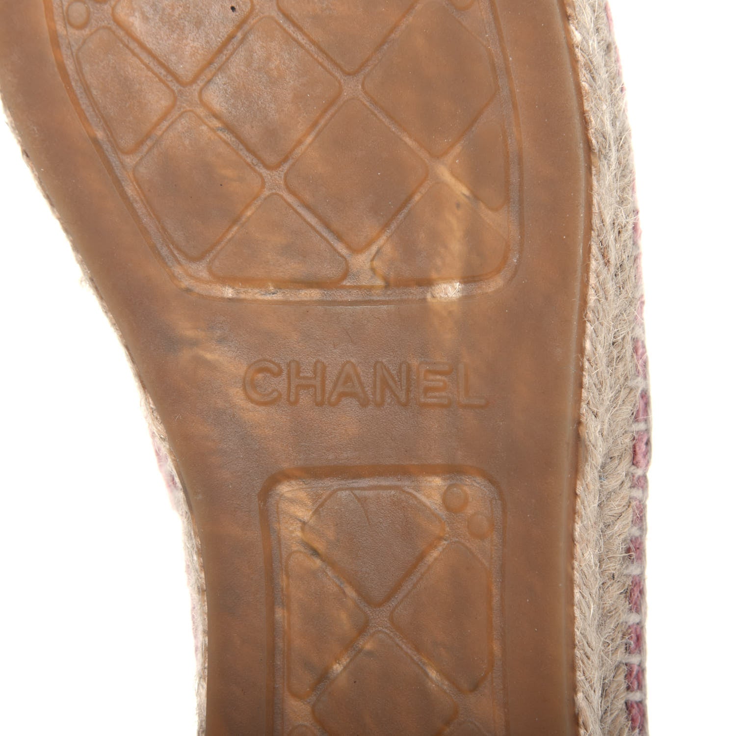 Chanel Velvet Grosgrain Quilted Camellia CC Espadrilles 40 Pink Black 6 of 12