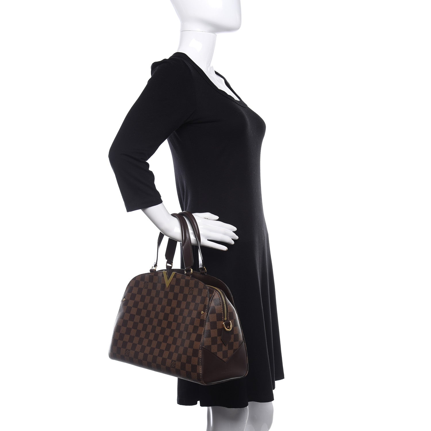 Louis Vuitton Damier Ebene Kensington Bowling Bag 3 of 10