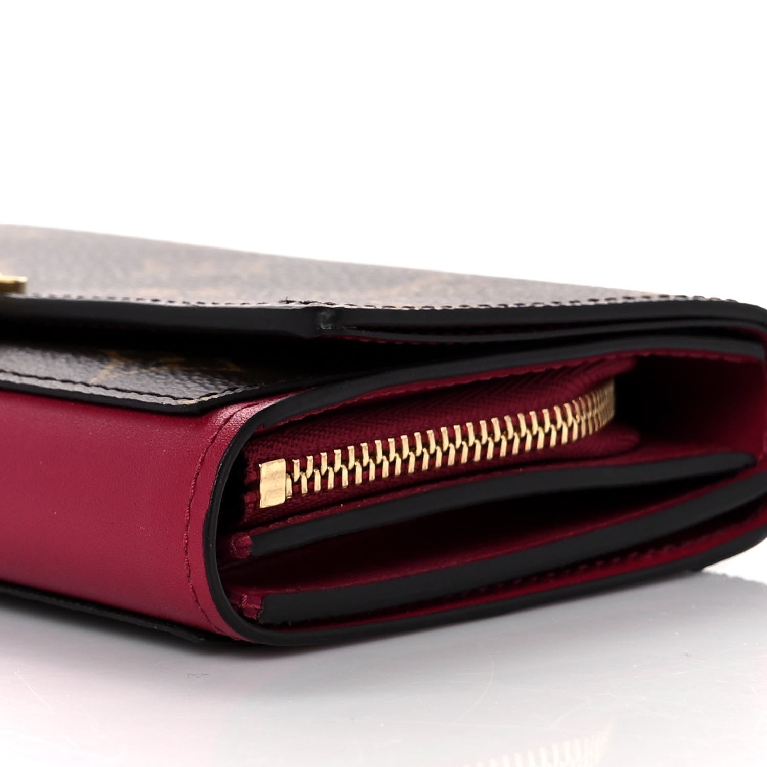 Louis Vuitton Monogram Flore Compact Wallet Fuchsia 8 of 9