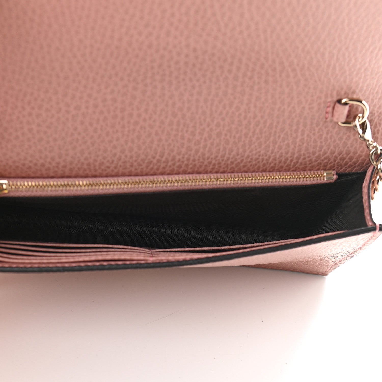Gucci Dollar Calfskin Medium Betty Chain Wallet Soft Pink 5 of 8