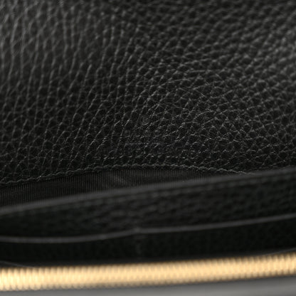 Gucci Calfskin Mini GG Marmont Chain Wallet Black 6 of 10