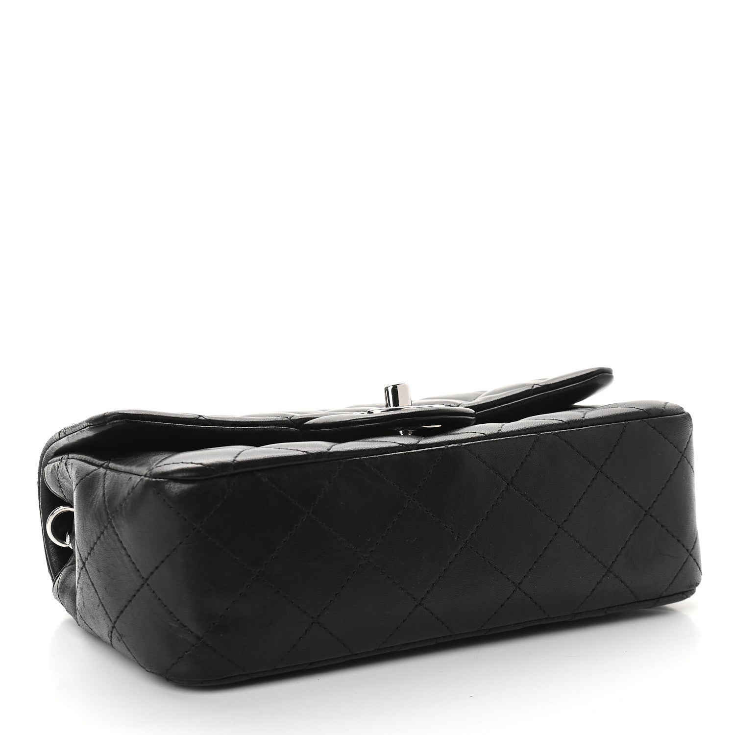Chanel Lambskin Quilted Mini Rectangular Flap Black 4 of 11
