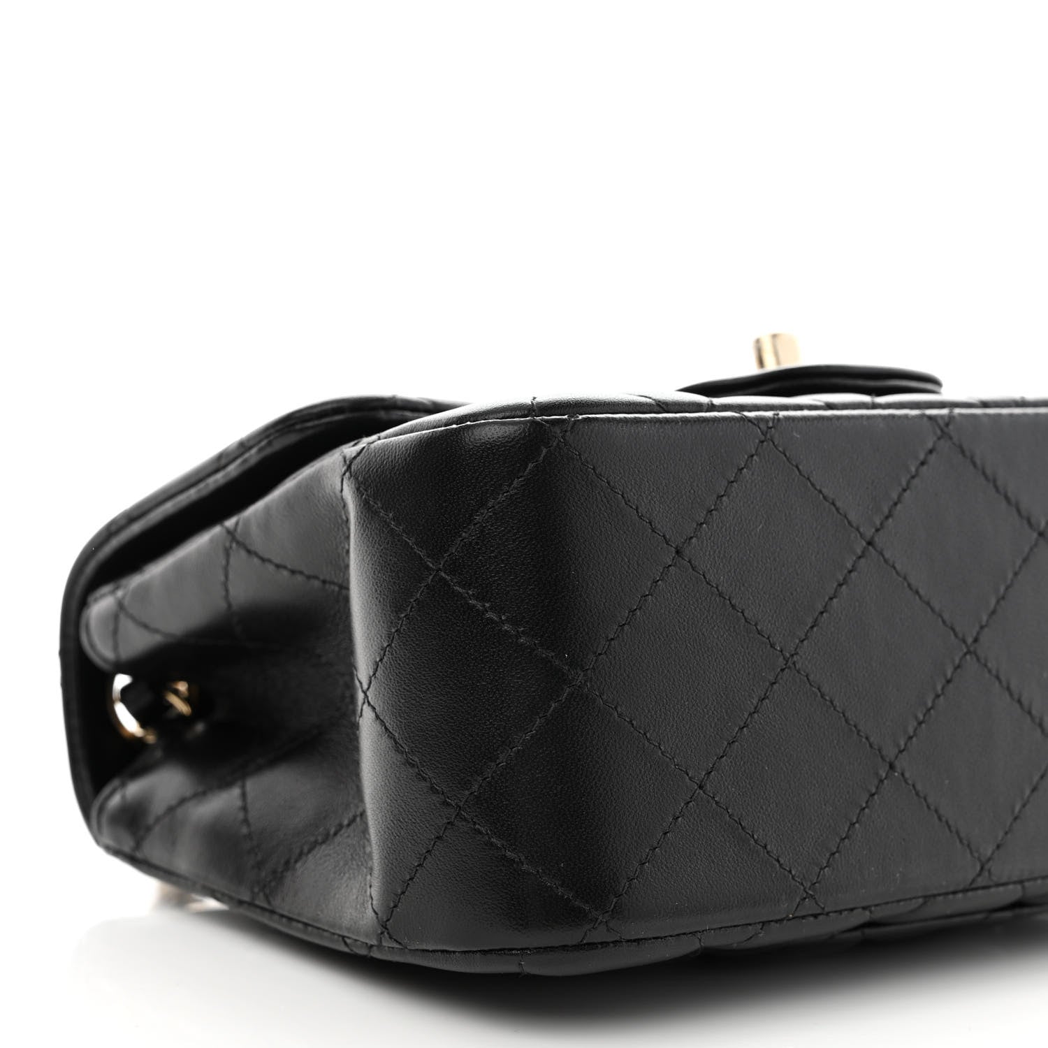 Chanel Lambskin Quilted Mini Square Flap Black 8 of 10
