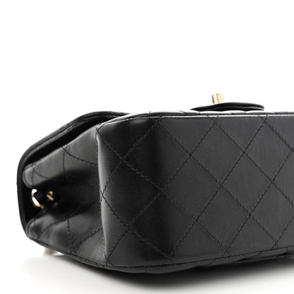 Chanel Lambskin Quilted Mini Square Flap Black 8 of 10