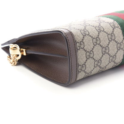 Gucci GG Supreme Monogram Web Small Ophidia Chain Shoulder Bag Brown 6 of 11