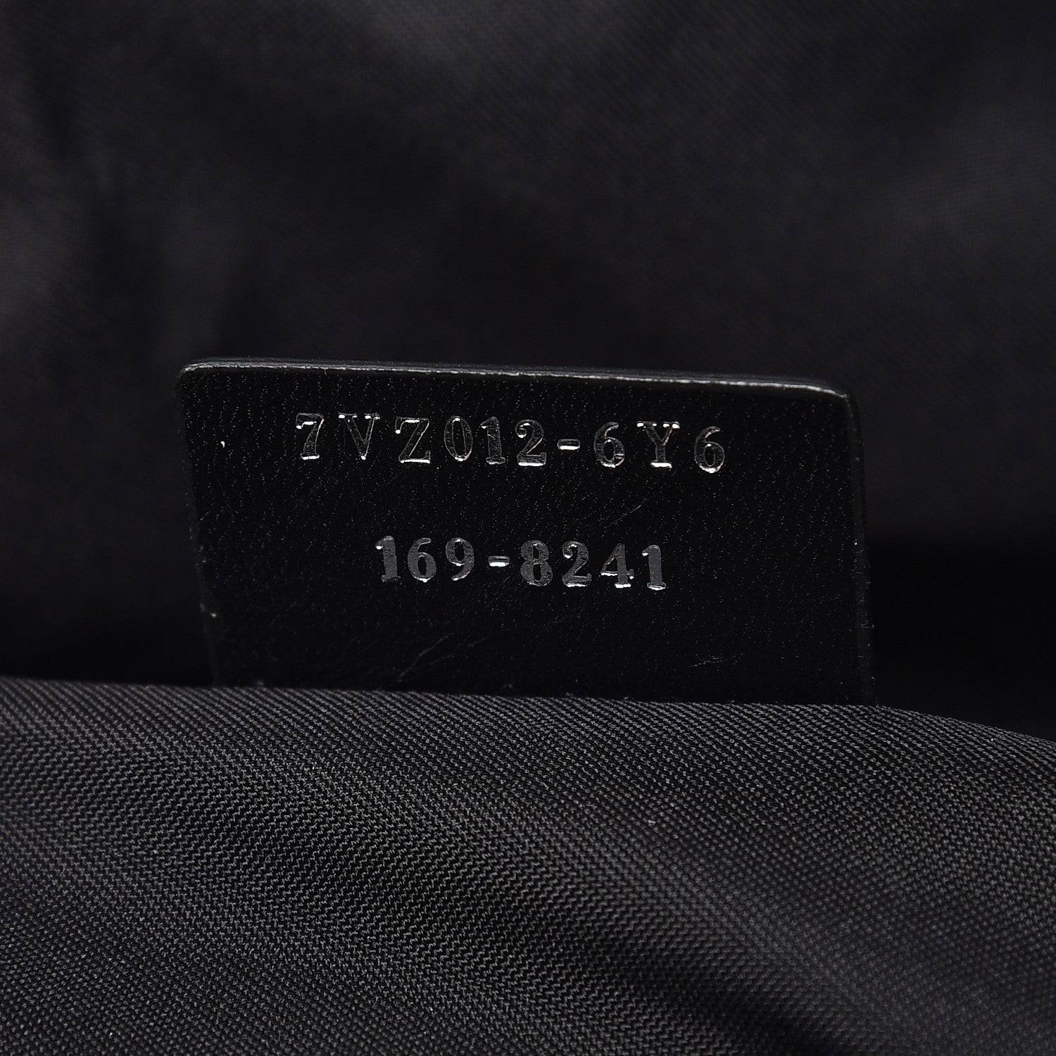 Fendi Nylon Calfskin Shearling Emoticon Backpack Black 7 of 8