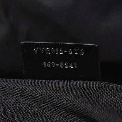 Fendi Nylon Calfskin Shearling Emoticon Backpack Black 7 of 8