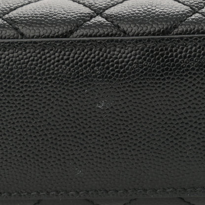 Saint Laurent Grain De Poudre Large Tri-Quilt Monogram Satchel Black 15 of 15