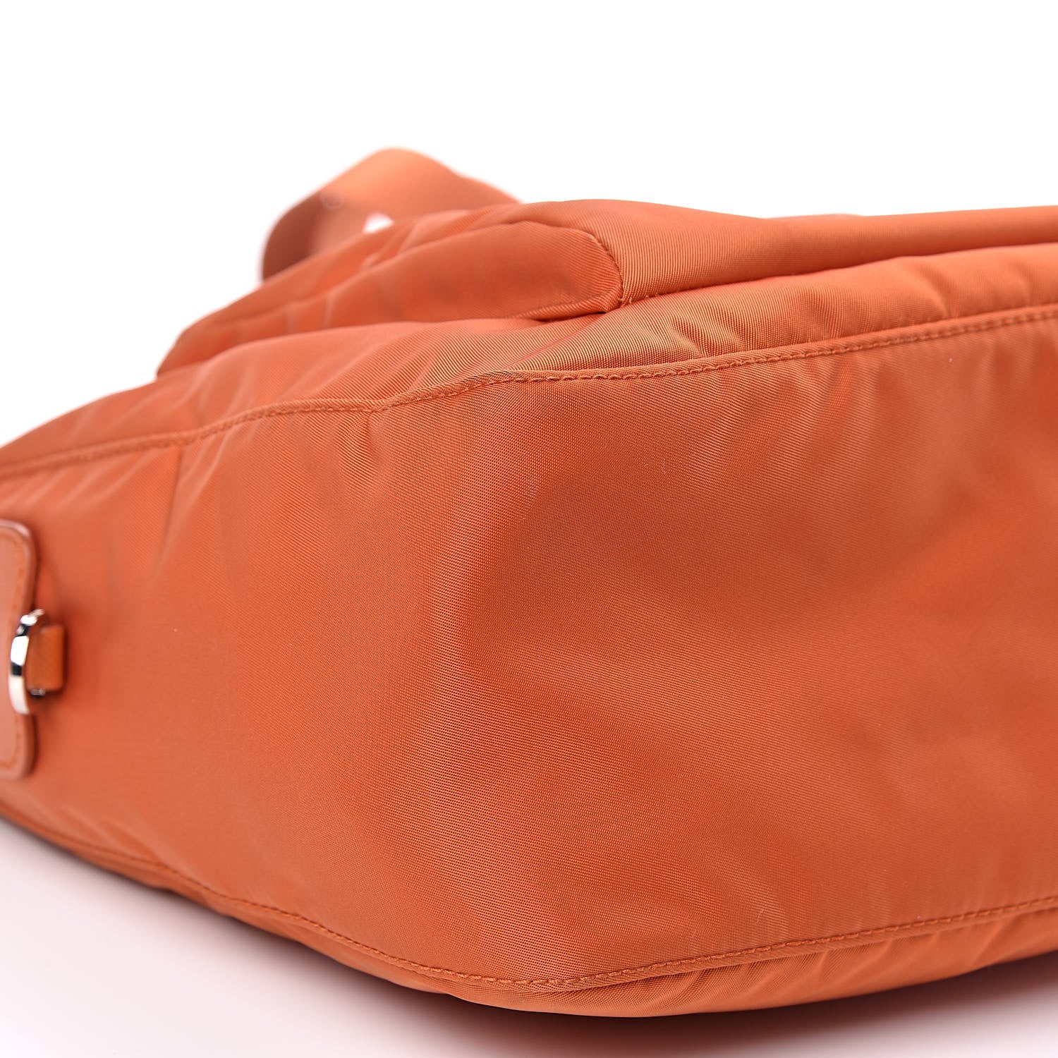Prada Nylon Vela Flat Messenger Bag Papaya 11 of 13