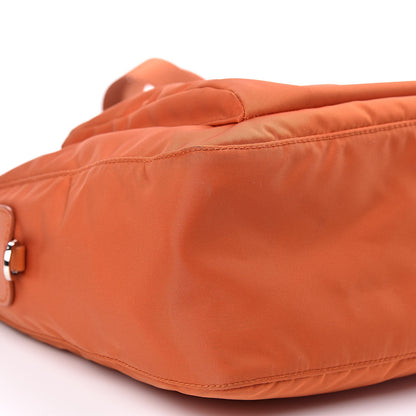 Prada Nylon Vela Flat Messenger Bag Papaya 11 of 13