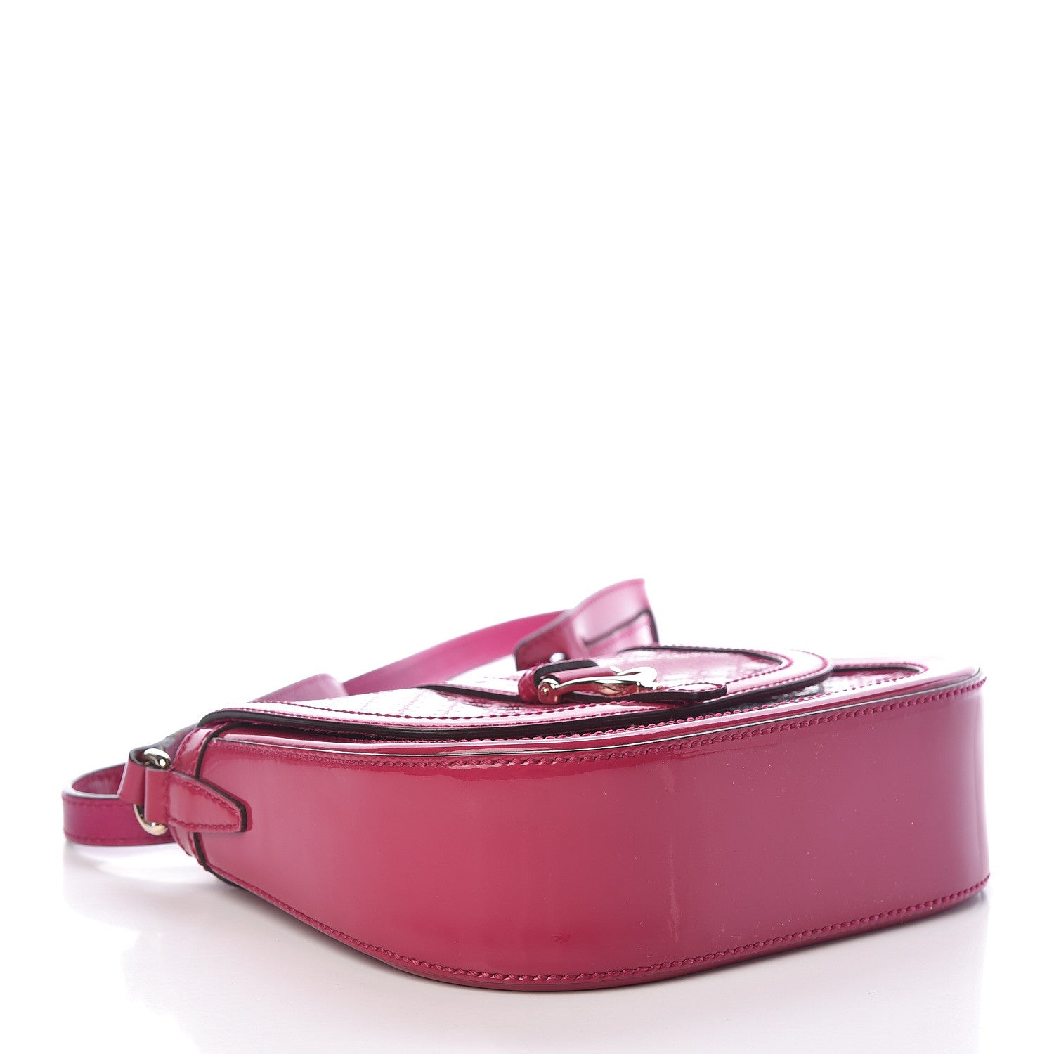 Gucci Patent Microguccissima Small Nice Messenger Bag Bright Bouganville 4 of 19