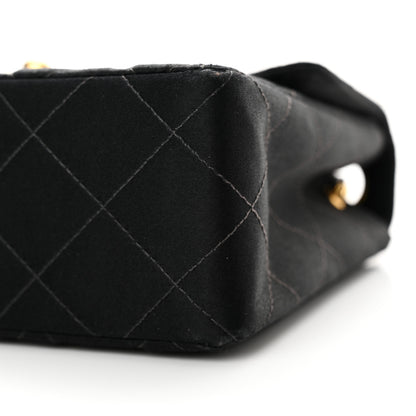 Chanel Satin Quilted Mini Square Flap Black 11 of 16